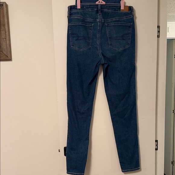 American Eagle Outfitters Women's Dark Blue Skinny Jeans - Picture 3 of 3